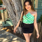 Green Checkmate Halter
