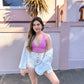 Bubble Gum Tie Tank